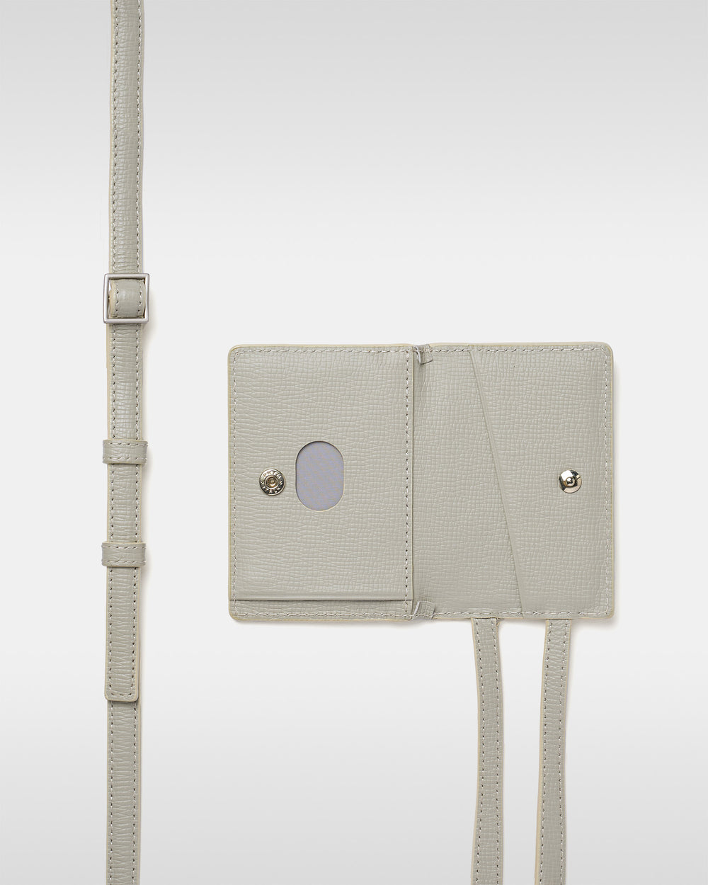 Adjustable Leather Strap Accessory - White Beige