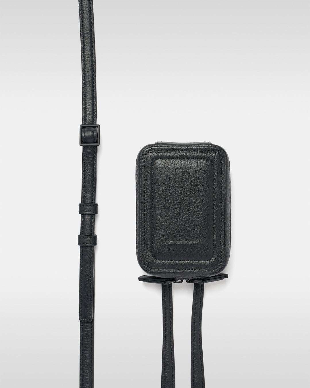 Adjustable Leather Strap Accessory - Black
