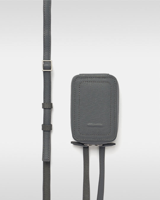 Adjustable Leather Strap Accessory - Gray