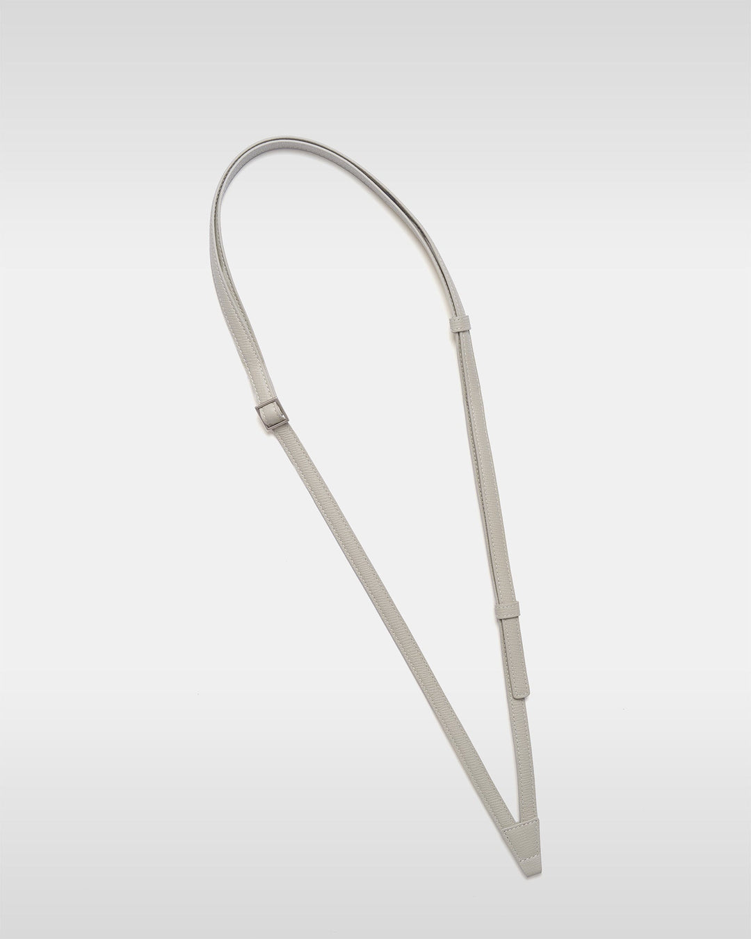 Adjustable Leather Strap Accessory - White Beige