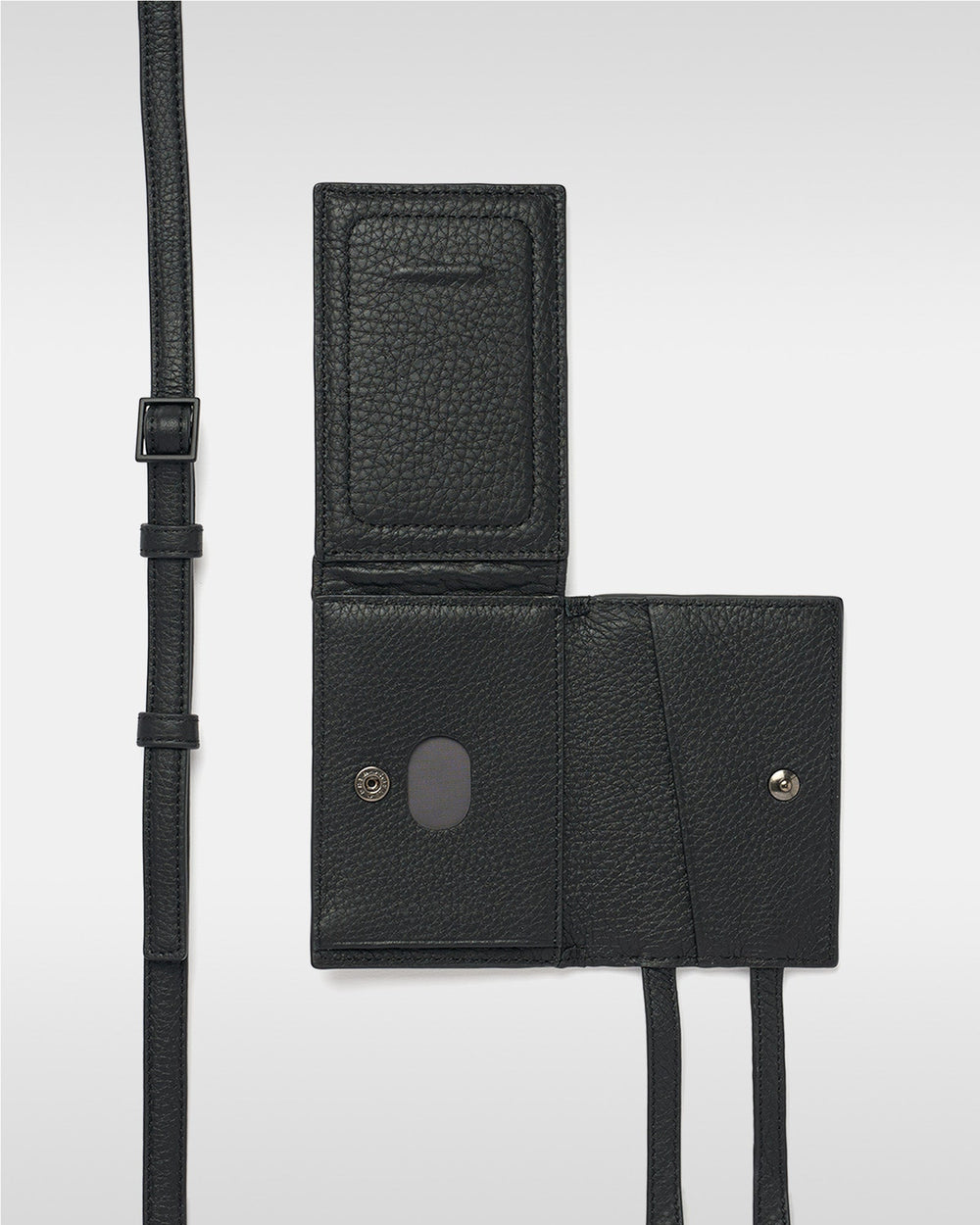 Adjustable Leather Strap Accessory - Black