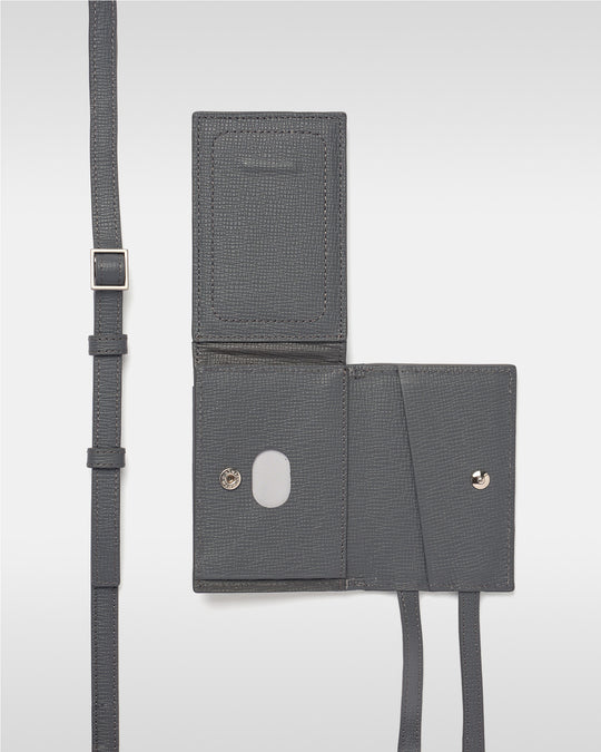 Adjustable Leather Strap Accessory - Gray