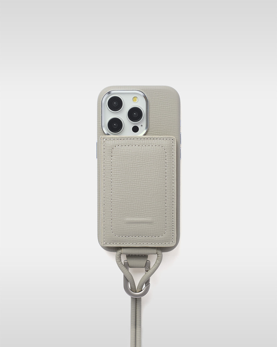 Magsafe iPhone Case + Crossbody Accessories Set - White Beige