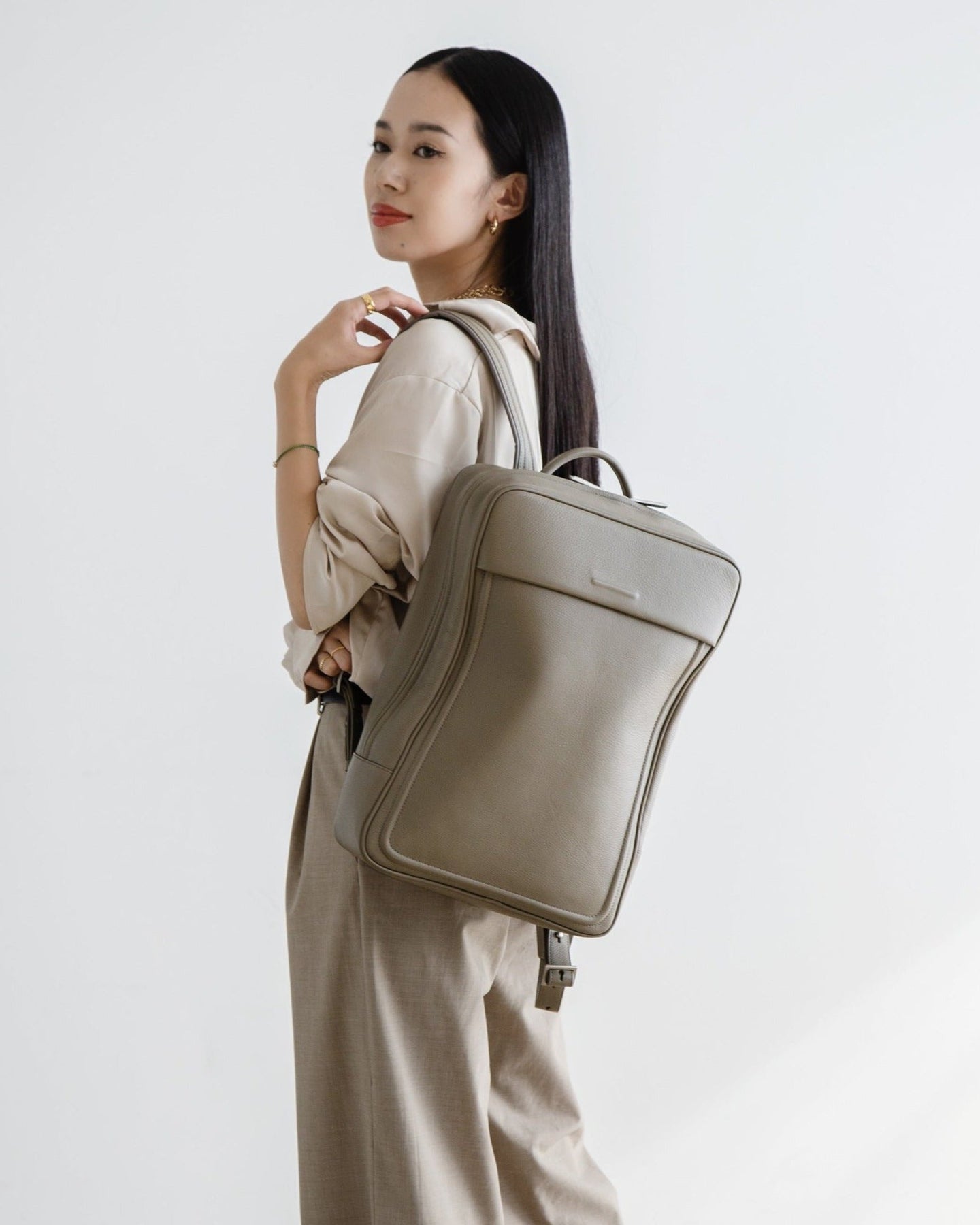 Water Proof Leather Backpack for Macbook - Small